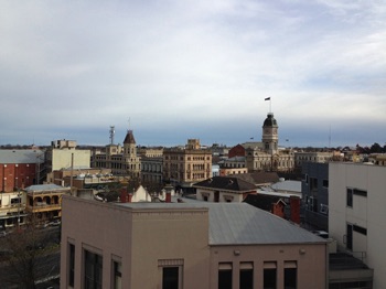 View of Ballarat 
from the apartment